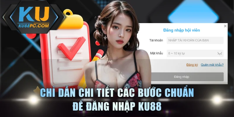 Chỉ dẫn chi tiết các bước chuẩn để đăng nhập KU88
